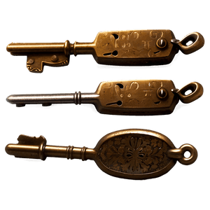 Vintage Keys PNG 05242024 PNG image with transparent background