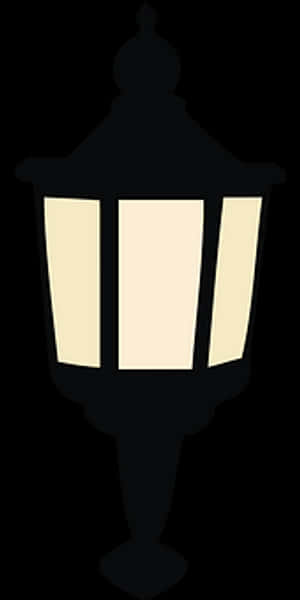 Vintage Lantern Silhouette PNG image with transparent background