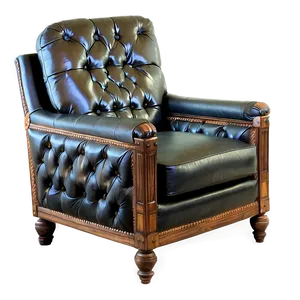 Vintage Leather Armchair Png 88 PNG Image