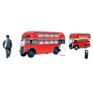 Vintage London Bus England PNG lfj PNG