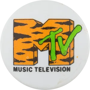 Vintage M T V Logo Sticker PNG Image