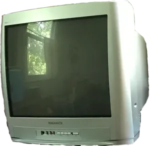 Vintage Magnavox T V Reflection PNG Image