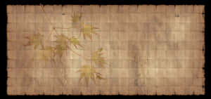 Vintage Maple Leaves Parchment Background PNG