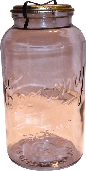 Transparent Jar 4 Gallon - Boyd Fruit Jars With Glass Clamp Lid, HD Png Download PNG