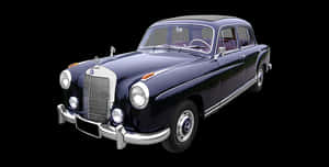 Vintage Mercedes Benz Classic Car PNG image with transparent background