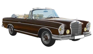 Vintage Mercedes Benz Convertible PNG Image