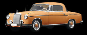 Vintage Mercedes Benz Coupe PNG image with transparent background