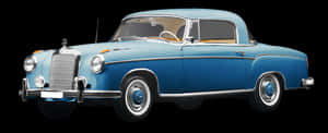 Vintage Mercedes Benz Coupe PNG image with transparent background