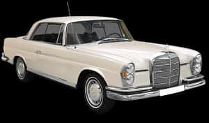 Vintage Mercedes Benz Coupe PNG image with transparent background