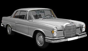 Vintage Mercedes Benz Coupe PNG image with transparent background