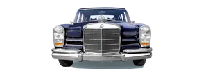 Vintage Mercedes Benz Front View PNG Image