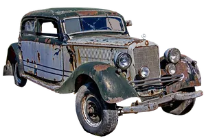 Vintage Mercedes Benz Rustic Condition PNG Image