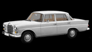 Vintage Mercedes Benz Side View PNG image with transparent background