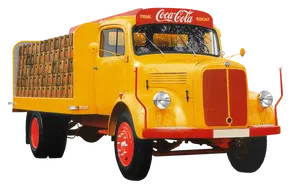 Vintage Mercedes Coca Cola Truck PNG Image