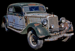 Vintage Mercedes Rustic Charm PNG image with transparent background