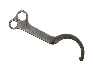 Vintage Metal Bottle Opener PNG image with transparent background