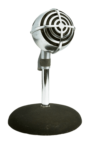 Vintage Microphone Classic Design PNG image with transparent background
