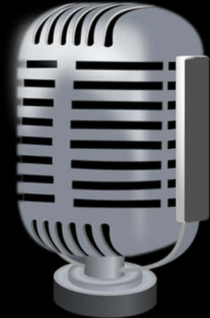 Vintage Microphone Illustration PNG image with transparent background
