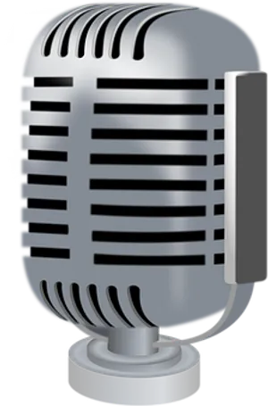 Vintage Microphone Illustration PNG Image