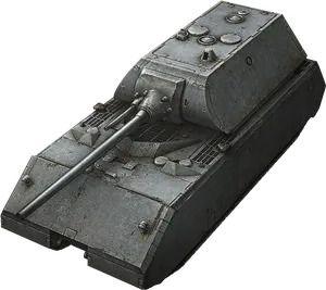 Vintage Military Tank Isolated PNG Image