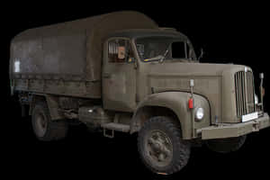 Vintage Military Truck PNG with transparent background