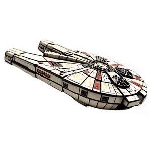 Vintage Millennium Falcon Toy Png Jku PNG Image