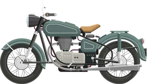 Vintage Motorcycle Illustration PNG Image