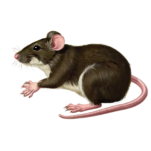 Vintage Mouse Drawing Png Skf39 PNG Image