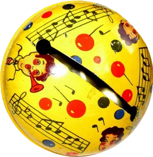 Vintage Musical Tambourine PNG Image