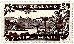 Airmail Stamp Png - Air Mail New Zealand, Transparent Png PNG image with transparent background