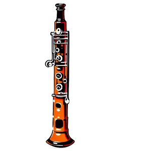 Vintage Oboe Illustration Png Xkm PNG Image