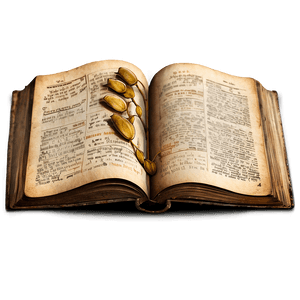 Vintage Open Book PNG 10 PNG image with transparent background