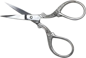 Vintage Ornate Scissors PNG Image