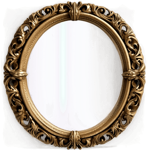 Vintage Oval Mirror Frame PNG 05252024 PNG image with transparent background
