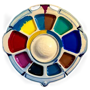 Vintage Paint Palette Png Xvh33 PNG Image