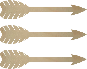 Vintage Paper Arrows Graphic PNG Image