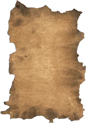 Vintage Paper Texture Torn Edges PNG Image