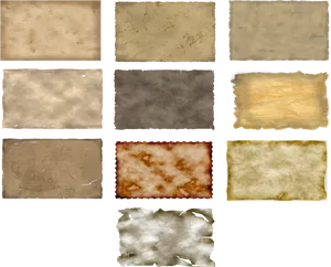 Vintage Paper Textures Collection PNG Image