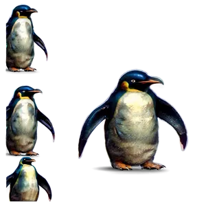 Vintage Penguins Png Efx PNG Image