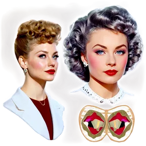 Vintage Perm Style Png Fmo57 PNG Image