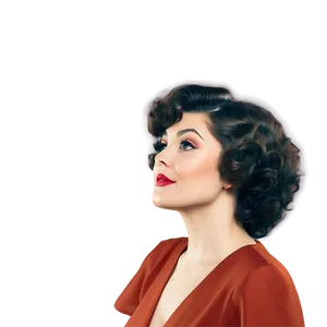 Vintage Perm Style Png Kwv36 PNG Image