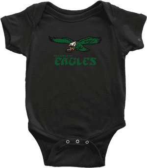 Vintage Philadelphia Eagles Inspired Infant Bodysuit'- Five Finger Death Punch Baby Onesie, HD Png Download PNG image with transparent background