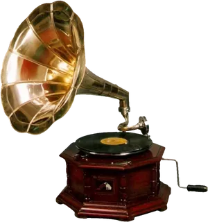 Vintage Phonograph Classic Design PNG Image