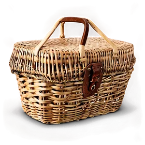 Vintage Picnic Basket Png 06122024 PNG Image