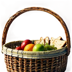 Vintage Picnic Basket Png Ahj41 PNG Image