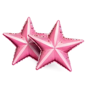 Vintage Pink Stars Png 06122024 PNG Image