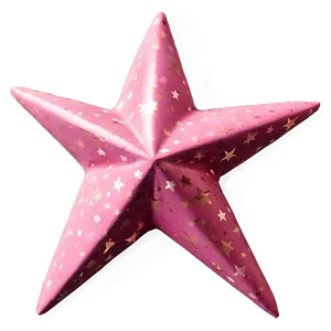 Vintage Pink Stars Png 06122024 PNG Image