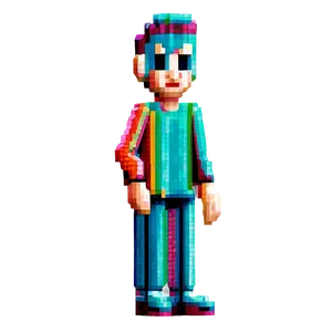 Vintage Pixelated Character Png Oso59 PNG Image