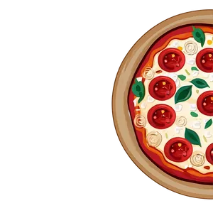 Vintage Pizza Cartoon Poster Png 06272024 PNG Image