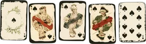 Vintage Playing Cards Set PNG Image